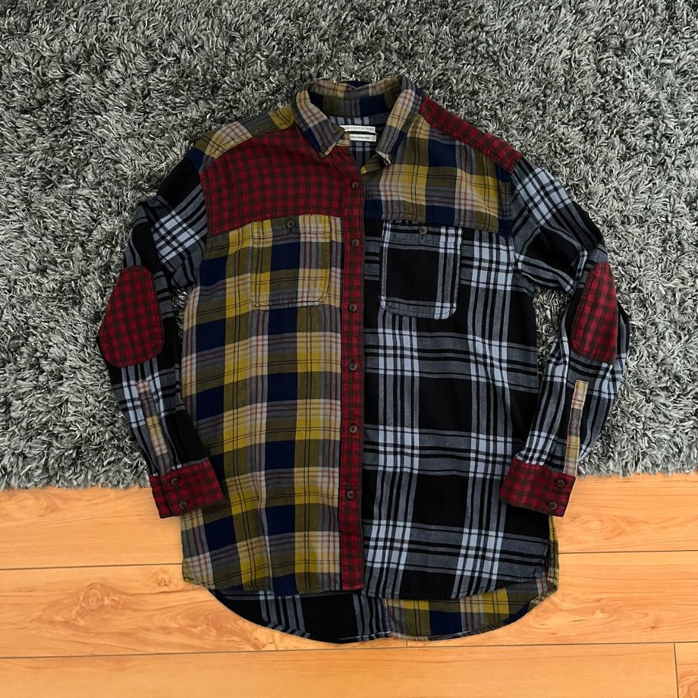 Corey Spliced Flannel Button Down Top - image 4